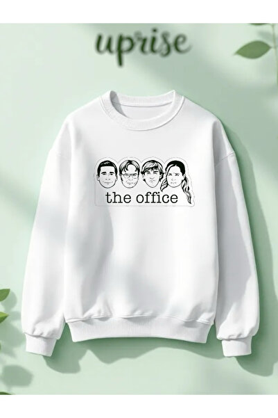 Vordevia Hanorac oversized Dunder Mifflin The Office din bumbac, cu imprimeu,...
