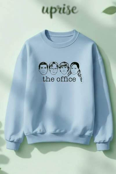 Vordevia Hanorac oversized Dunder Mifflin The Office din bumbac, cu imprimeu,...