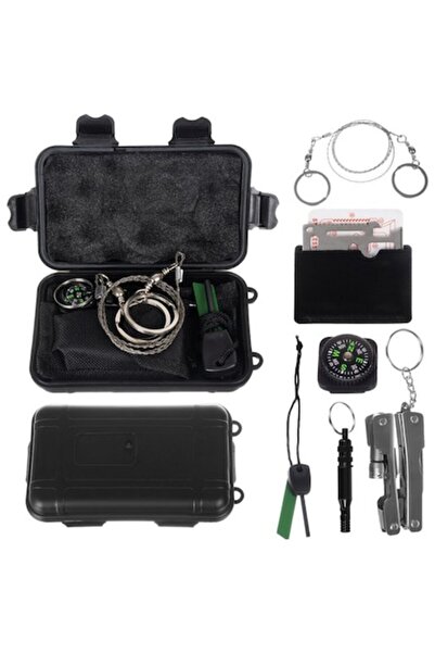 Zenino Kit de Supravietuire 7 in 1 - Multifunctional, Camping, Vanatoare, Pescuit, Cutie de Depozita