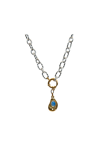 runa Colier otel inoxidabil (placat aur 18k) - Handmade in Romania