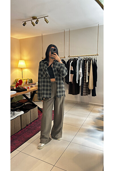 Kris Kadın Geniş Oduncu Gömlek