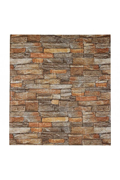 OEM Self-adhesive decorative wall wallpaper 70 x 77 cm - Brown Stone