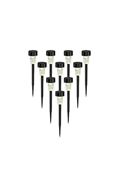 VIELLAN Set 10x Solar lawn lamp, LED lighting, IP44, 4.5x4.5x29.5 cm, VIELLAN, warm light