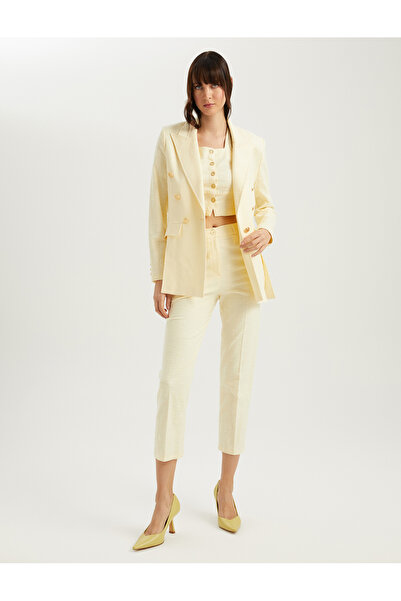 BGN workshop Cotton-Viscose Blend Double-Breasted Closure Jacket