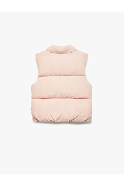 Koton Stand Collar Sleeveless Snap Closure Inflatable Vest