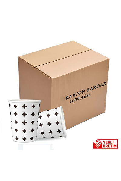 Genel Markalar Karton Bardak 6.5 Oz 1000 Adet Isıya Dayanıklı 1.Kalite