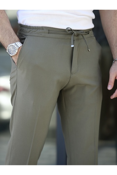 LUMAST New Trend Comfortable Stylish Slim Fit Fabric Jogger Pants