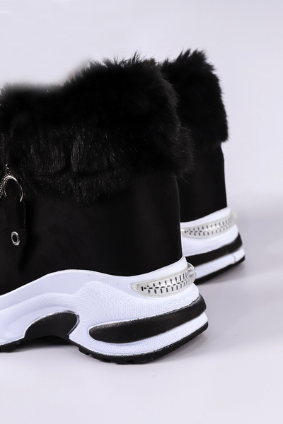 Mamito Ayakkabı DNR 432 Μπότες με φερμουάρ και λεπτομέρειες από γούνα