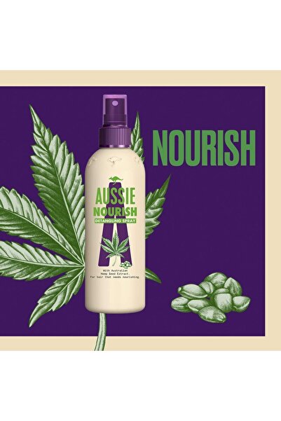 Aussie Nourish Detangling Spray 250ml For Hair Needing Nutrition