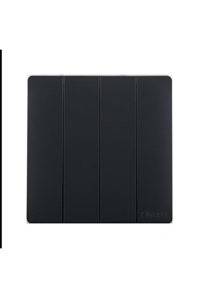 tvon Black Piano 4-Way Switch, Modern Design