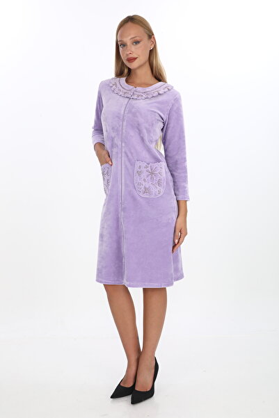 STELLETO Βρεφικό φόρεμα με λεπτομέρειες από πέτρα και κέντημα, με επάνω τσέπη και φερμουάρ, βελούδινο