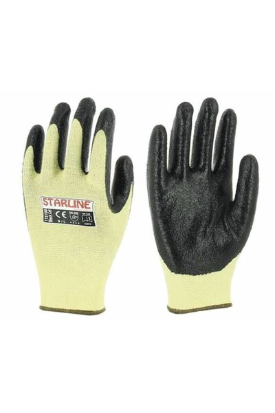 Starline قفازات أراميد مطلية بالنتريل E-115100 4231b X2xxxx (P) مقاس 9