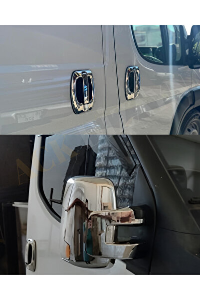 ACK Dizayn İVECO DAİLY 2014-2024 MİNİBÜS ARACA ÖZEL ABS KROM AYNA KAPAĞI + KR...