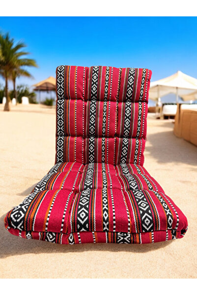 VELMORE Paradiso HIGH BACK CHAIR | Adjustable 5-Angle Recliner Chair with Sponge Padding - Red