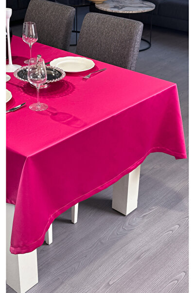 Tropikhome Fuşya Masa Örtüsü Jakar Kumaş 140x180cm Masa Örtüsü