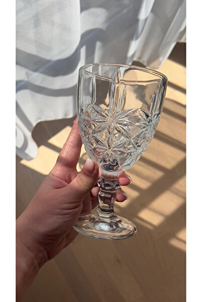 BOSHQAP Shine Şeffaf 6'lı Cam İthal Kadeh Takımı