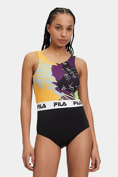 Fila Γυναικείο μαγιό με στάμπα ολόσωμο LW411143