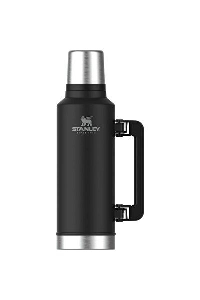 Stanley ترمس كلاسيكي من الفولاذ المقاوم للصدأ سعة 1.9 لتر باللون الأسود للجنسين