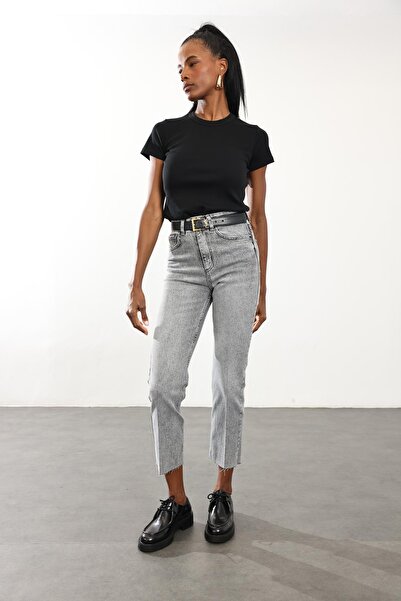 5in1Canpolat Black Fit Basic T-Shirt