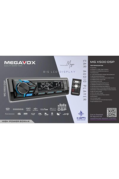 woodstar MEGAVOX MGX-X600DSP CAR AUDIO PLAYER