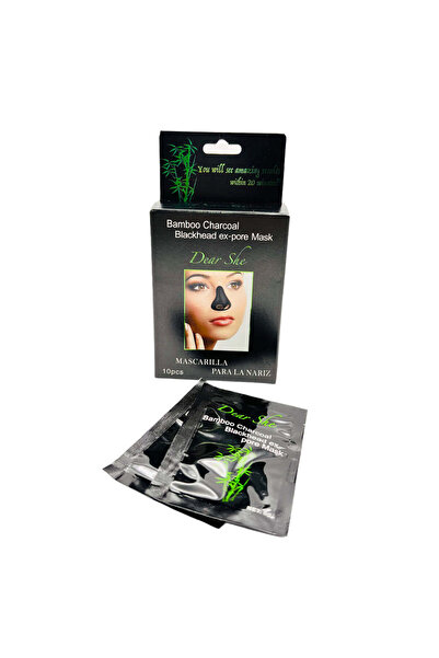 DEAR SHE قناع الفحم الخيزراني لإزالة الرؤوس السوداء من المسام