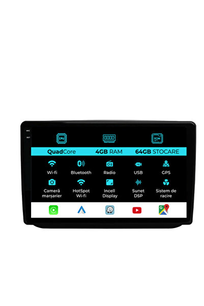 NavStore Navigatie Dedicata Skoda Fabia (2007-2014),QuadCore, 10Inch, 4Gb Ram...