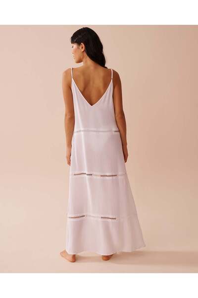 La Vie en Rose Gauze Layered Long Dress