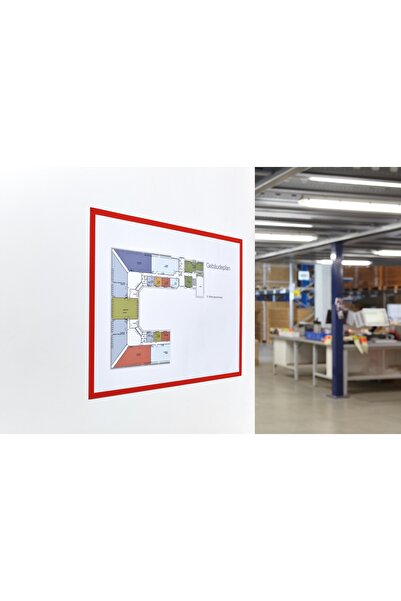 Magnetoplan Folie magnetica, rama rosie, A3, 5 buc/set