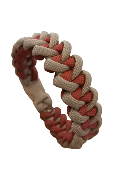 PARACORD سوار رجالي من Bileklik بلون بني طيني