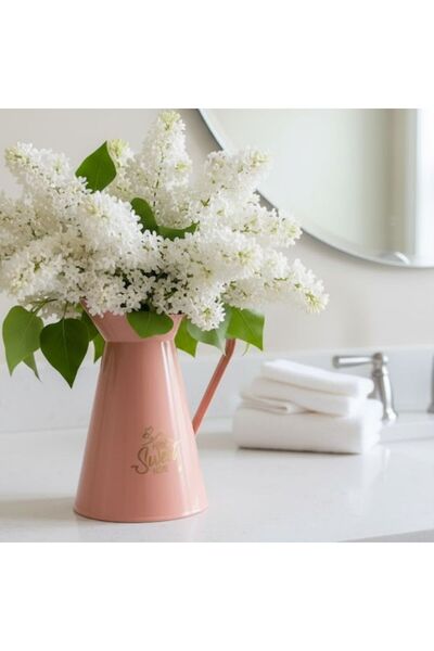 DAMMERUN Sert Plastik Şık Vazo – 28 cm Yükseklik, 14 cm Genişlik, Modern Deko...