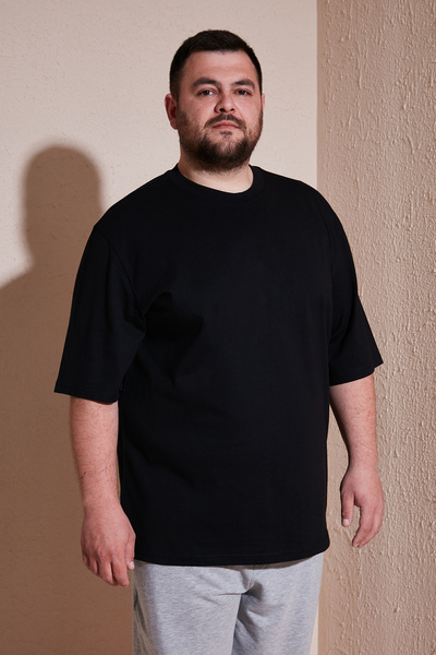 Buratti Cotton Regular Fit Large Size T Shirt Men's T SHIRT5902365B