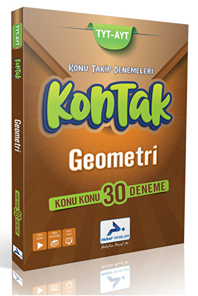 paraf yayınları TYT AYT GEOMETRİ KONU KONU 30 DENEME (KONTAK DENEMELER)