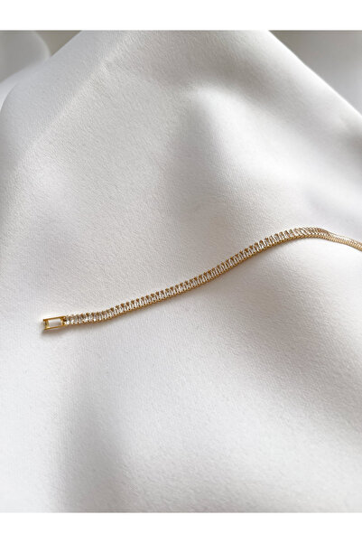Happyline Waterway Bracelet Non Tarnish Steel Gold Bracelet with Stones
