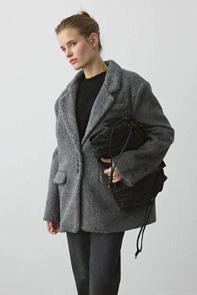 Hooopstore Premium Double-Breasted Anthracite Blazer