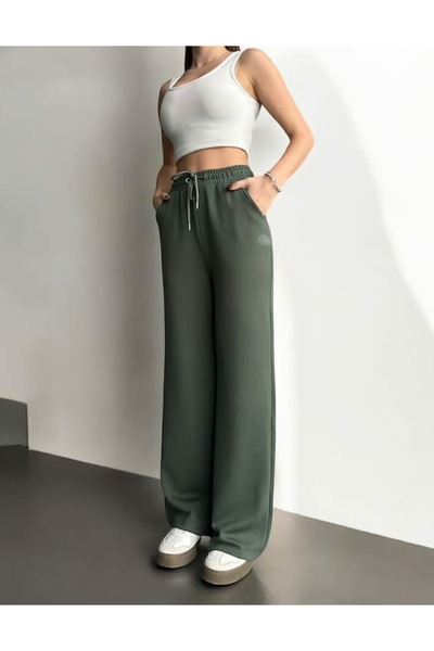 HepsitrentStore Regular Fit Drawstring Waist Modal Fabric Sweatpants