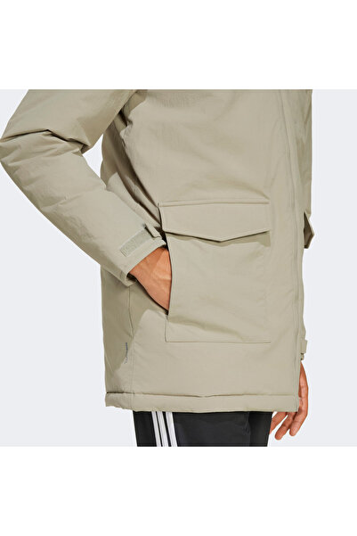 adidas Paveric Climawarm Kürk Erkek Yeşil Outdoor Montu