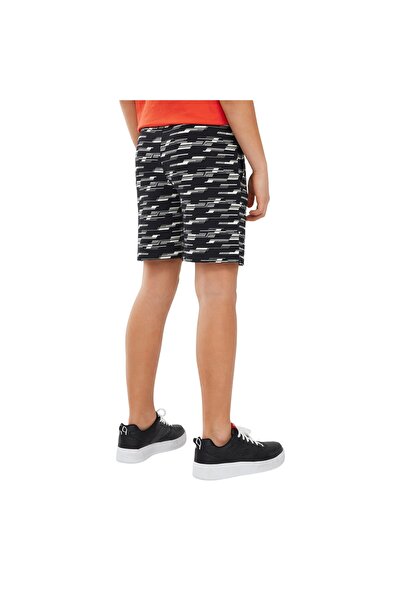 SKECHERS Lightweight Fleece Two Yarn B 5 Inch Short Big Boy Black Shorts Sk241120-001