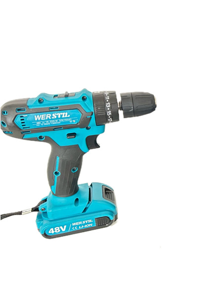 OEM Kit burghiu autofiletant și cu impact, 2 baterii 48V 5Ah + 30 accesorii