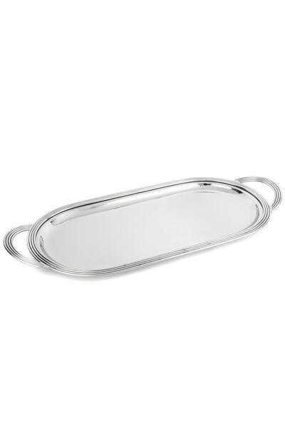 Mikasa Moor Oval Metal Tray with Handles 58X26Cm