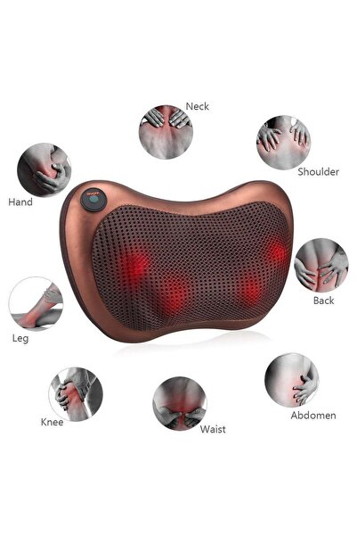 TERRION 8-Roller Shiatsu Neck & Back Massager with Heat – Deep Kneading Massa...