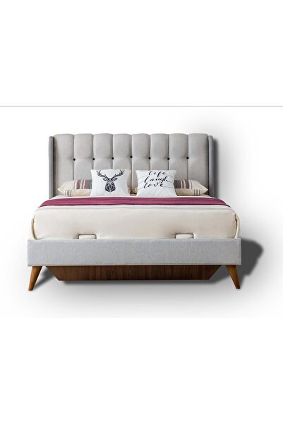 Storish Tivoli Çift Kişilik Başlıklı Bazalı Karyola 160x200