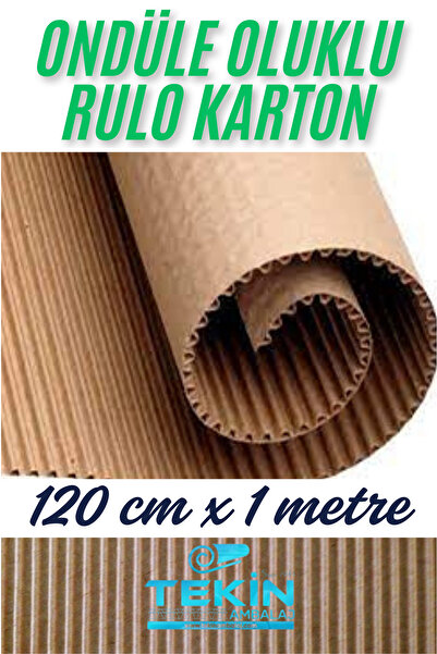 Tekin Ambalaj 120cm x 1 metre 4mm Ondüle Rulo Karton | Zemin, Parke, İnşaat ve Ambalaj Koruma Mukavva Rulo”