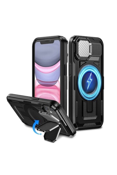 SOFAL Carcasă pentru iPhone 11 / iPhone XR, Z64, Policarbonat, Negru
