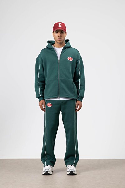 VAMOSCLO Striped Detailed Oversize Tracksuit Set Nefti