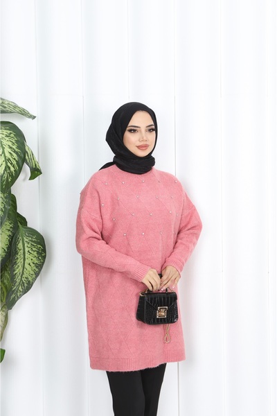 NİSUM MODA Stoned Knitwear Tunic