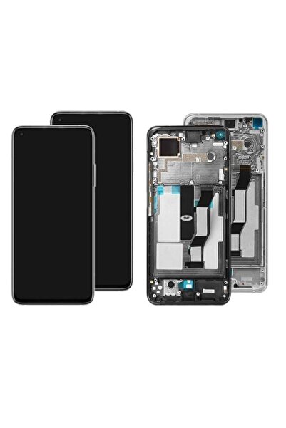 Genos Xiaomi Mi 10T Pro İle Uyumlu Lcd Ekran Dokunmatik Çıtalı Gümüş