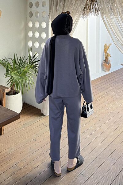 lamelif Buy Detailed Tracksuit Set Smoked