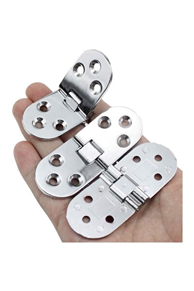 OEM Set 4 Hinges for furniture, Zinc alloy, Silver