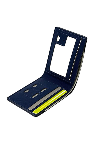 OEM Mini Compact Wallet for Men, Ultra-Slim, Casual, PU Leather, Black