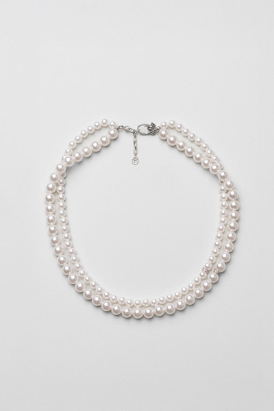 So CHIC... Ivory 18 Ayar Beyaz Altın Kaplama 43 Cm Gümüş İnci Kolye